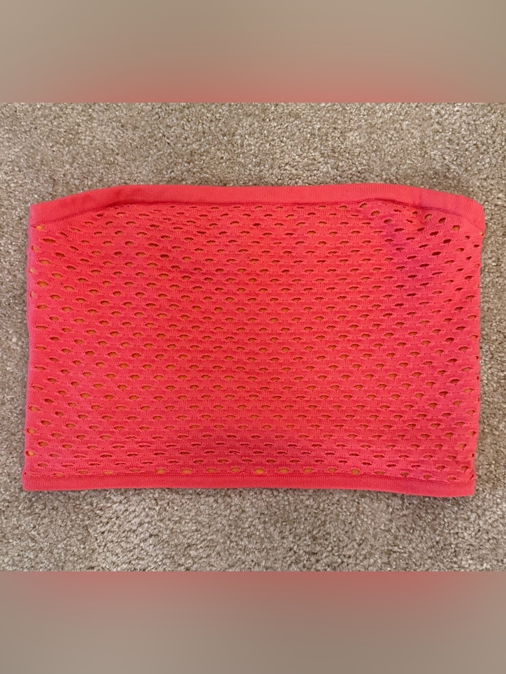 Aerie never worn neon pink and orange knit tube top